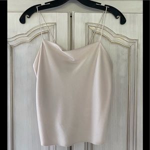Silk Blush Alice + Olivia Tank, XS